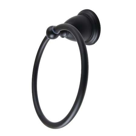 Kingston Brass 6Inch Towel Ring, Matte Black BA1754MB